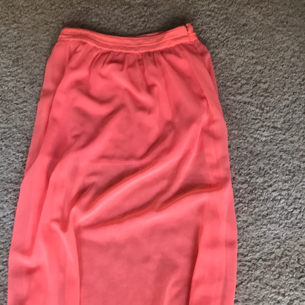 Hot Pink maxi skirt